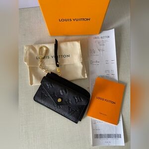 Louis Vuitton Black Card Holder Recto Verso